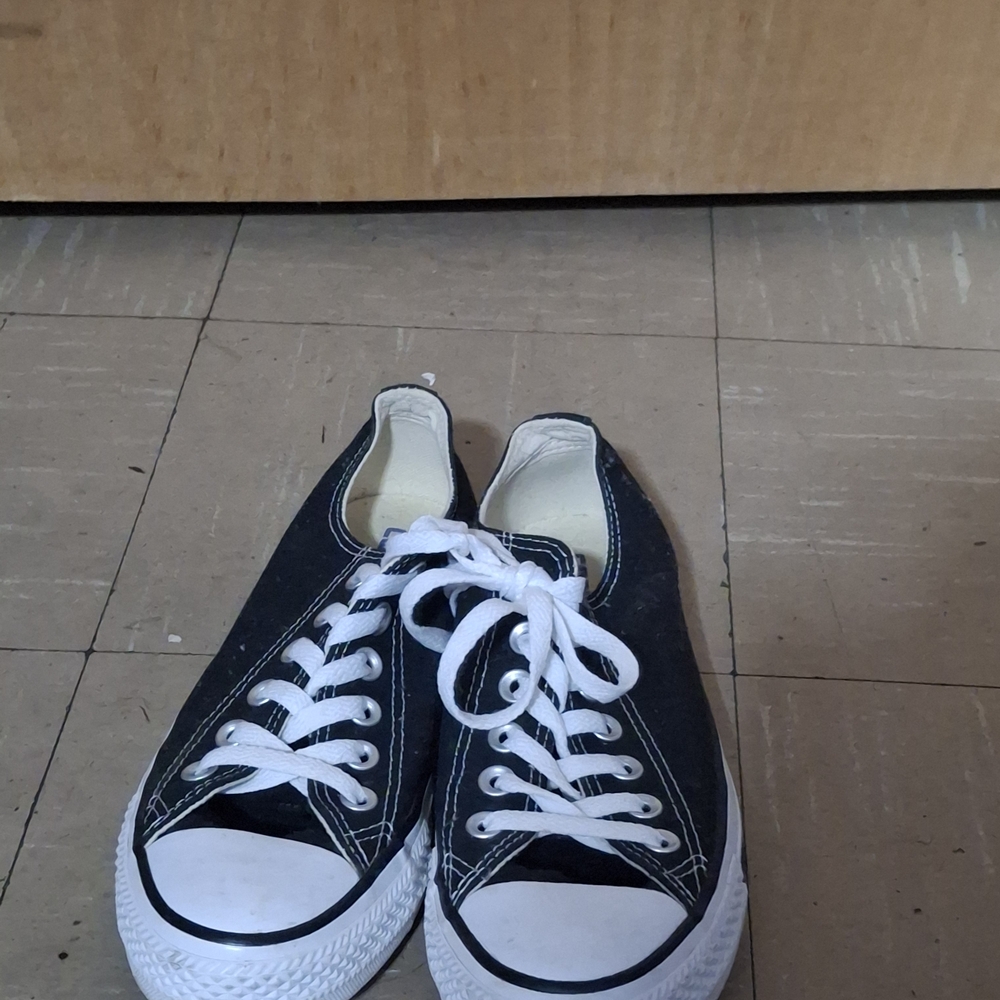 Converse Black and White Low-Top Sneakers